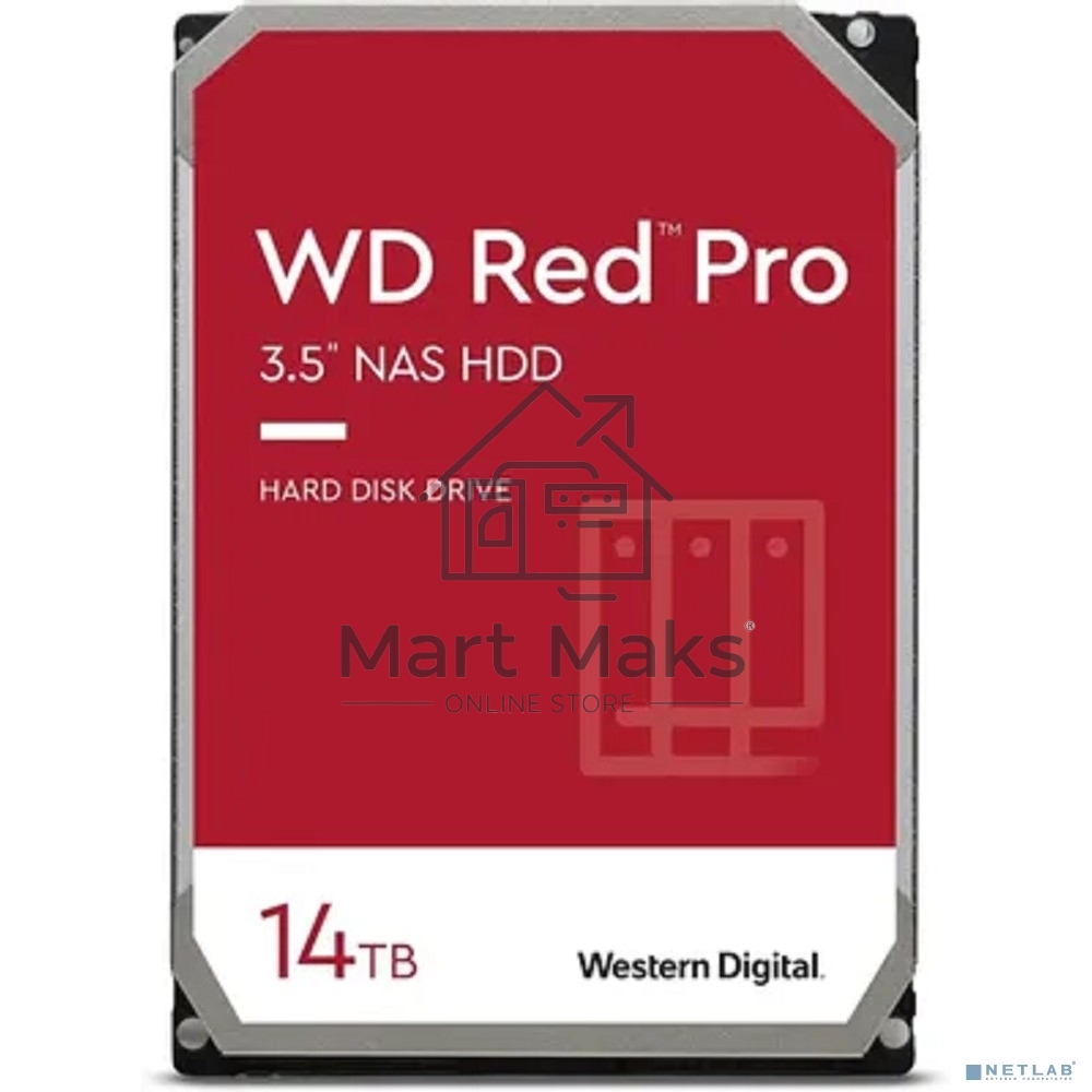 Жесткий диск WD SATA-III 14TB WD142KFGX NAS Red Pro (7200rpm) 512Mb 3.5