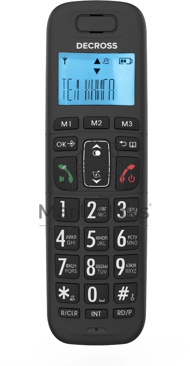 Р/Телефон Dect Decross DC1013 черный АОН