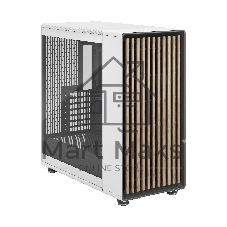 Компьютерный корпус без блока питания Fractal Design North XL TG Dark Tint, Full-Tower, 3x140мм, 2xUSB-A 3.2 + 1xUSB 3.2 Type-C E-ATX, ATX, mATX, mITX Wood panel, Chalk белый