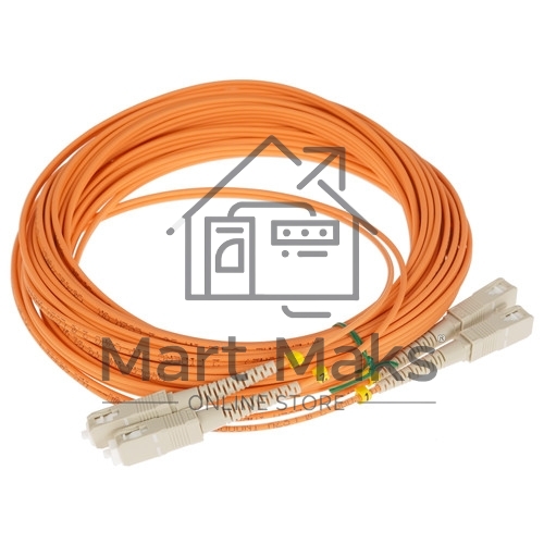 Патч-корд Hyperline волоконно-оптический (шнур) MM 50/125, LC-LC, duplex, LSZH, 10 м FC-D2-50-LC/PR-LC/PR-H-10M-LSZH-OR (FC-50-LC-LC-PC-10M)