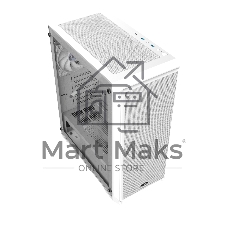 Корпус без блока питания Raijintek ARCADIA 41, Midi-Tower, TG, 1x120мм, 2xUSB-A 3.0 + 1xUSB-C, ATX, mATX, mITX White