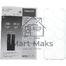 Холодильник Hitachi R-W660PUC7 GBK черный двухкамерный 396/144л морозилка сверху, No Frost, Side by Side