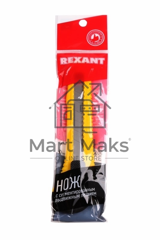 Нож с сегментированным лезвием 18 мм корпус пластик 12-4903 Rexant