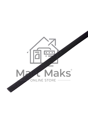 Термоусадочная трубка 60/30 мм, черная, упаковка 10 шт. по 1 м PROconnect