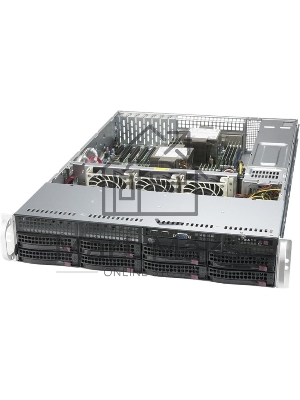 Серверная платформа Supermicro SYS-620P-TR 2U noCPU(2)3rd GenScalable/TDP 270W/no DIMM(18)/ SATARAID HDD(8)LFF/2x1GbE/1200W