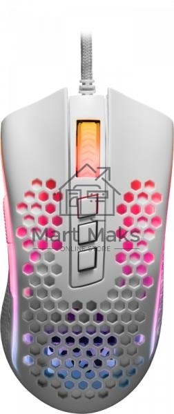 Мышь проводная Redragon Storm белый, 12400 dpi, USB, кнопки - 8