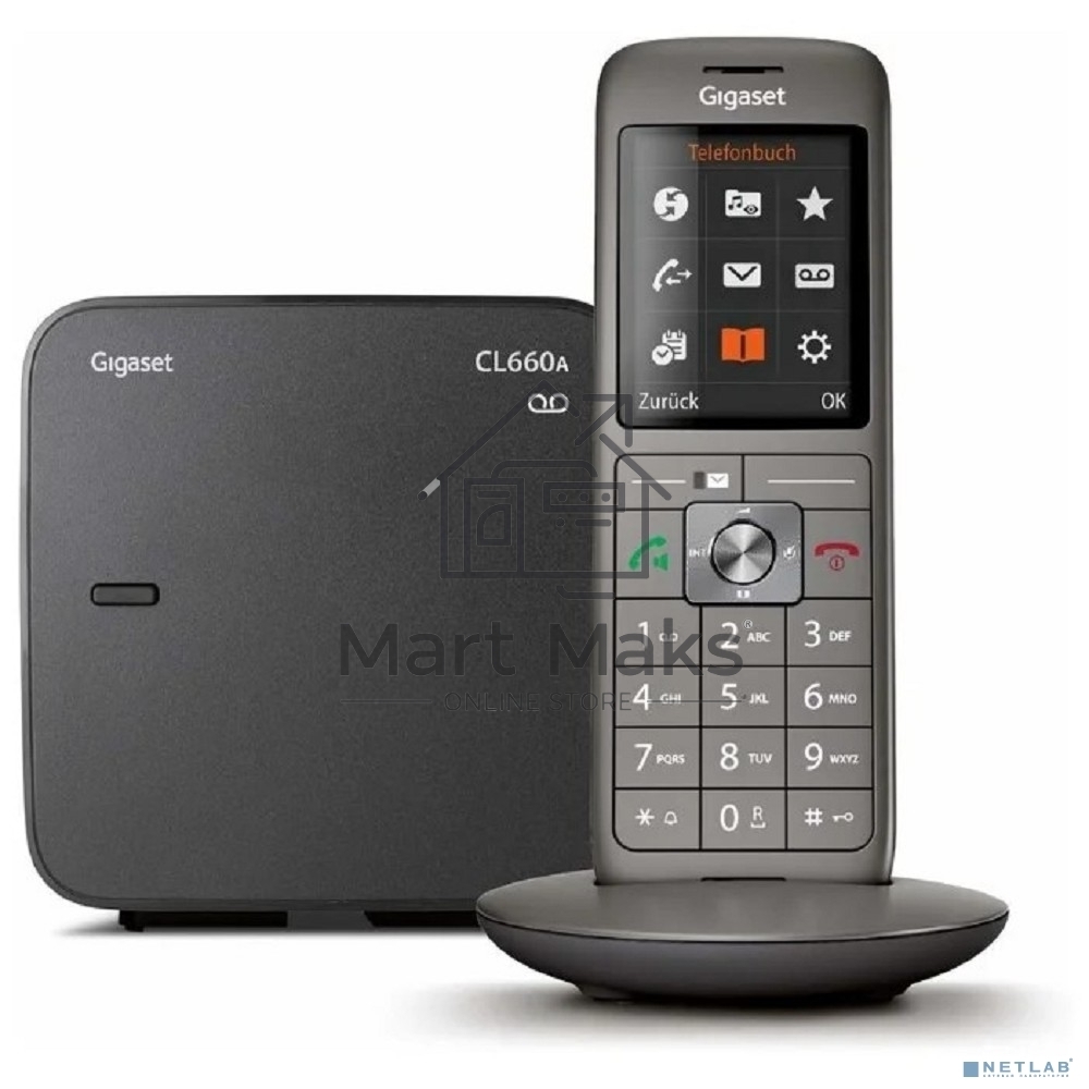 Р/Телефон Dect Gigaset CL660A черный автооветчик АОН