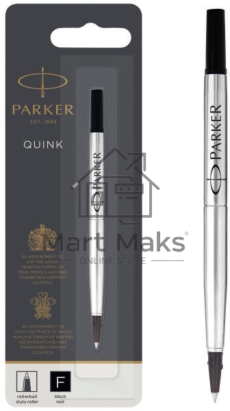 Стержень роллер Parker Quink Z01 (CW1950321) F 0.5мм, черные чернила, блистер