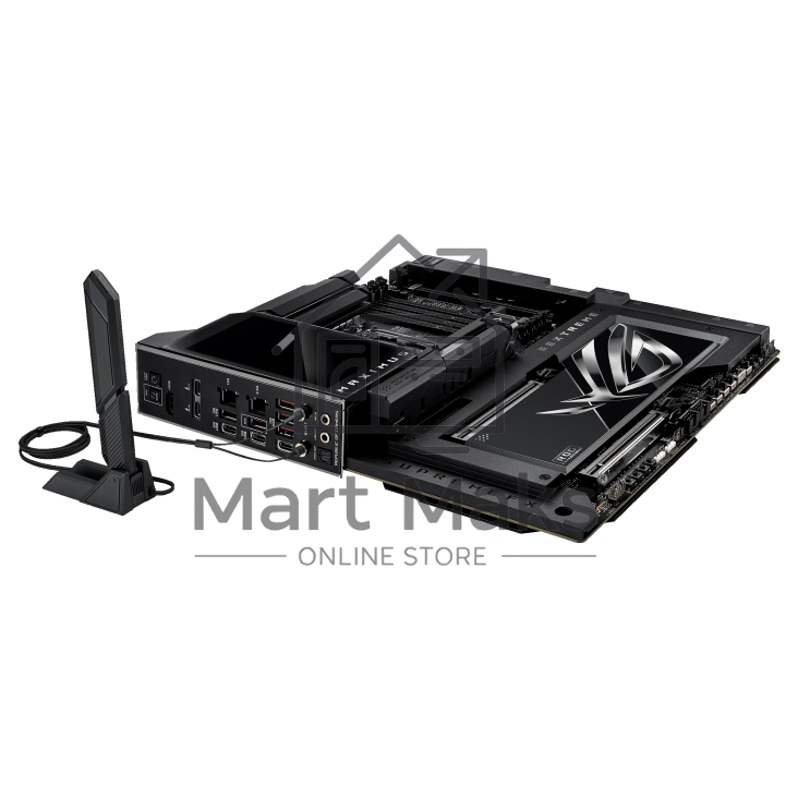 Материнская плата ASUS ROG MAXIMUS Z890 EXTREME, LGA 1851, Intel Z890, 4xDDR5, 4xSATA, 4xM.2, 1xPCI-E 5.0 x16, 1xPCI-E 5.0 x8, 1xHDMI, 2xUSB-C, 2x 10Gb LAN, 5xUSB-A 3.2 Gen 2, 1xUSB-C 3.2 Gen 2x2, 2xUSB-C Thunderbolt 5, 2x3.5 мм, 7.1, E-ATX