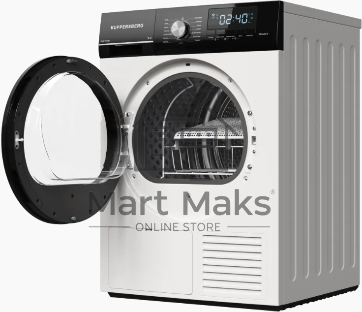 Сушильная машина Kuppersberg DM 660 W белый, 10 кг, сушка - конденсационная, программ - 15, 59.5 x 85 x 66.5 см