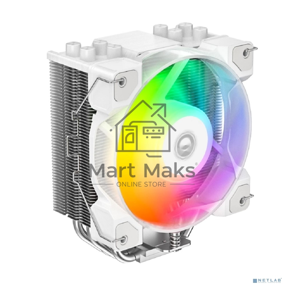 Кулер ID-Cooling SE-214-XT DF ARGB белый 120мм алюминий+медь 2000rpm 31.5db 4-pin 180W 150мм
