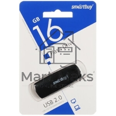 Флешка USB Smartbuy Scout Black (SB016Gb3SCK), 16Gb, USB 3.0/3.1, R/W 100/40, черный