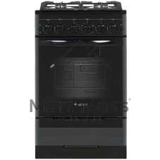 Плита газовая Gefest ПГ 5500-02 0115 черный, конфорок 4 шт, духовка 52 л, 50 см x 85 см x 58.5 см