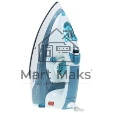 Утюг Delta LUX DL-710 белый с серо-голубым, 2400 Вт, 25 г/мин, 130 г/мин, 320 мл