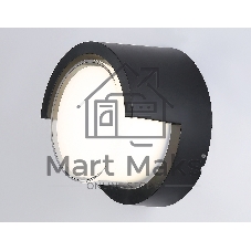 Уличный настенный архитектурный светильник ST5231 BK черный IP65 LED 4200K 12W D169*100