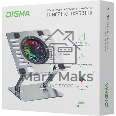 Подставка для ноутбука Digma D-NCP170-1xRGB110 17