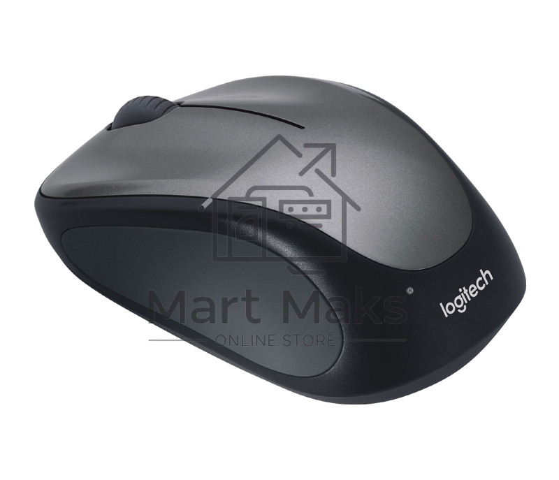 Мышь беспроводная Logitech M235 серый/черный, 1000 dpi, радиоканал, USB, кнопки - 3