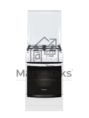 Плита комбинированная Gefest ПГЭ 5102-02 белый, конфорок 4 газовых, духовка 55 л, 50 см x 85 см x 58.5 см