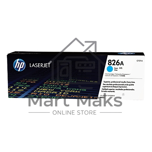 Тонер Картридж HP 826A CF311A голубой для HP CLJ Ent M855