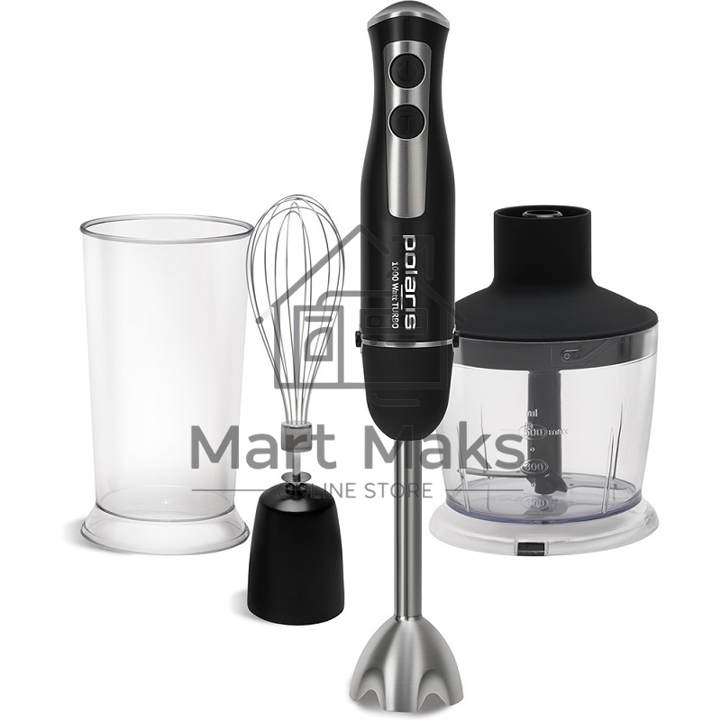 Блендер погружной Polaris PHB1065 черный1000Вт