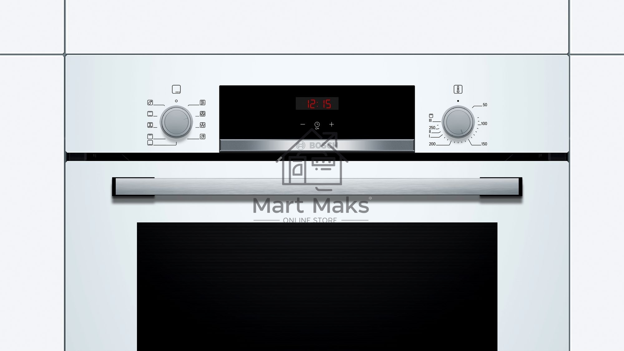 Духовой шкаф Bosch HBF534EW0Q Встраиваемый электрический духовой шкаф 60 x 60 cm белый, 66 л, Размеры прибора (мм) 595 x 594 x 548 mm