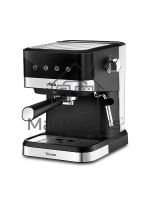 Кофеварка рожковая TREVISO Ufesa черный, исп. кофе - молотый, 1.5 л, 1050 Вт, 20 бар