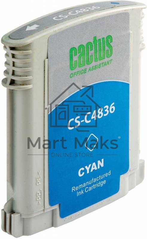 Картридж струйный Cactus CS-C4836 голубой (29 ml) для №11 HP 2000/2500/1000/1100/1200