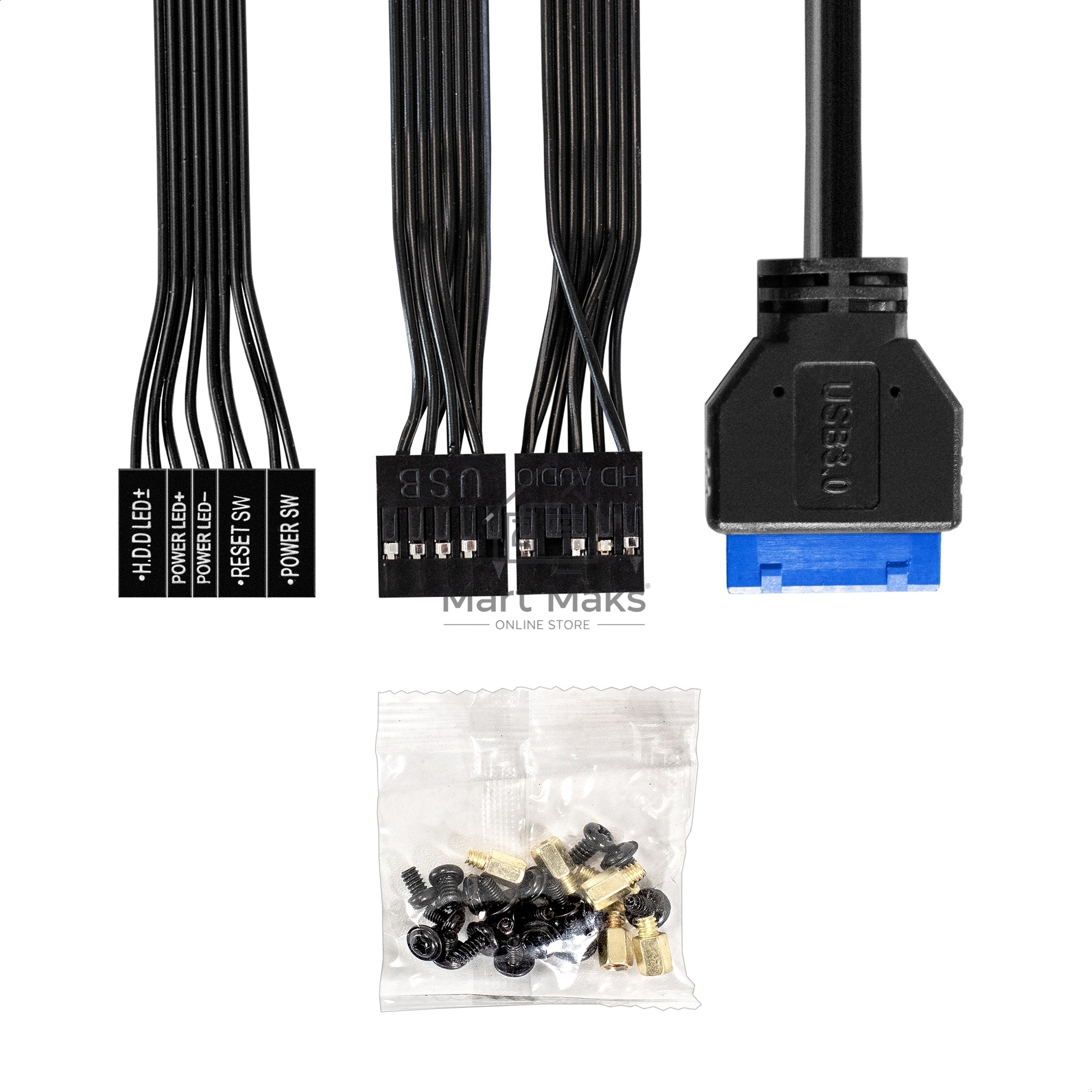 Компьютерный корпус Minitower ExeGate BAA-403U2-AAA450 (mATX, БП AAA450 с вент. 8см, 1*USB+2*USB3.0, HD Audio, черный)