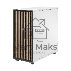 Компьютерный корпус без блока питания Fractal Design North XL TG Dark Tint, Full-Tower, 3x140мм, 2xUSB-A 3.2 + 1xUSB 3.2 Type-C E-ATX, ATX, mATX, mITX Wood panel, Chalk белый