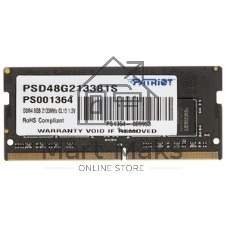 Оперативная память Patriot Signature, DDR4, 8GB (1x8 GB), 2133 MHz, CL15, SO-DIMM