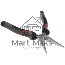 Плоскогубцы удлиненные Deli DL0104 200 мм, Cr-V, эксцентриковый шарнир, антикоррозийное покрытие, трехкомпонентная прорезиненная рукоять