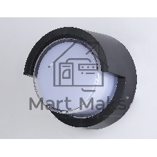 Уличный настенный архитектурный светильник ST5231 BK черный IP65 LED 4200K 12W D169*100