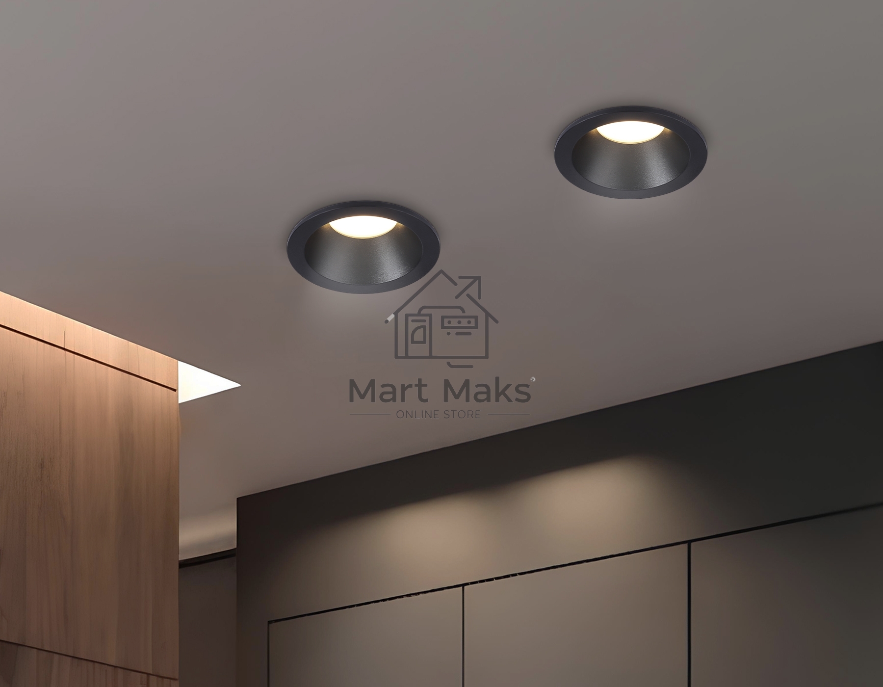 Светильник Ambrella light TN1188 BK черный GU5.3 IP65 87*87*44