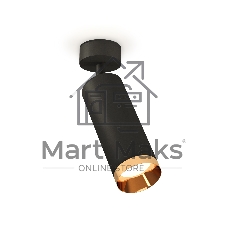 Светильник Ambrella Light XM6343005 SBK/PYG черный песок/золото желтое полированное MR16 GU5.3 (A2210, C6343, N6134)