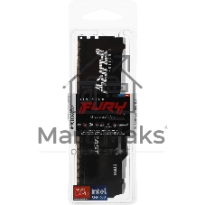 Оперативная память Kingston Fury Beast Black RGb, DDR5, 8Gb (1x8Gb), 5600MHz, CL36, DIMM, с радиатором, RGb, черный