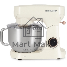 Миксер Starwind SPM4173 кремовый, стационарный, 1800 Вт, 7 л, 10 скоростей