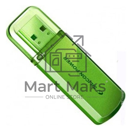 Флешка USB R/W Silicon Power R/W 32Gb Helios 101 SP032GBUF2101V1N USB2.0 зеленый