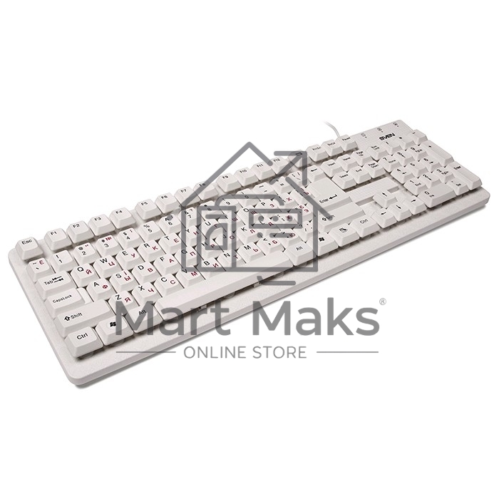 Клавиатура SVEN Standard 301 USB белая
