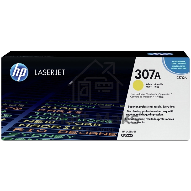 Картридж лазерный HP CE742A желтый Color LJ CP5225 (7300стр.)