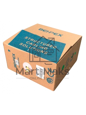 Кабель сетевой UTP 4 пары cat5E solid 0.45мм CCA 305м желтый