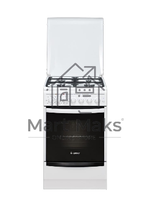 Плита комбинированная Gefest ПГЭ 5102-03 0023 белый, конфорок 4 газовых, духовка 55 л, 50 см x 85 см x 58.5 см