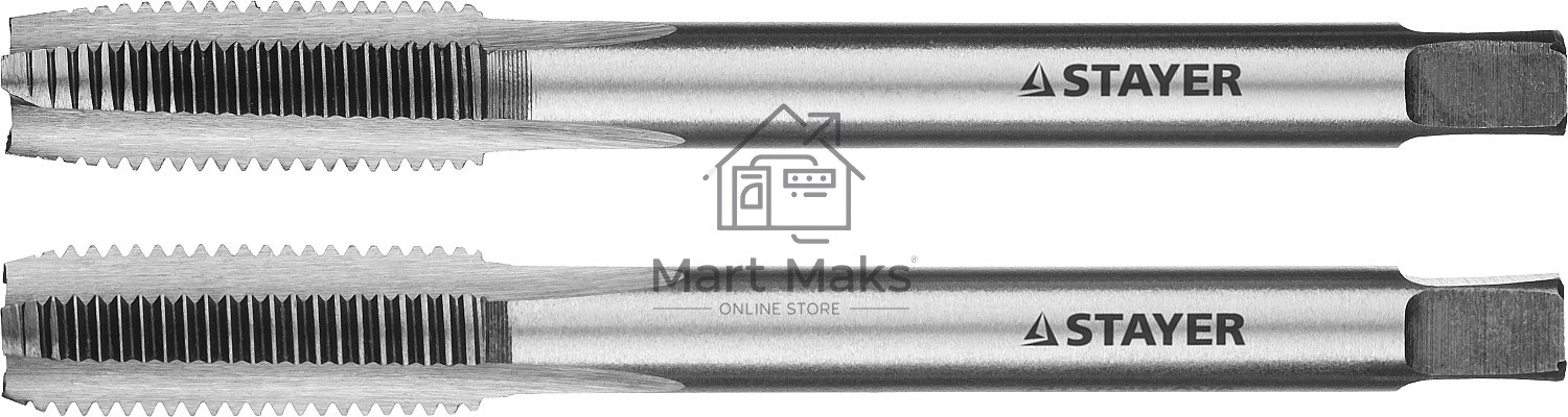 Комплект метчиков, 2 шт STAYER M8х1.0