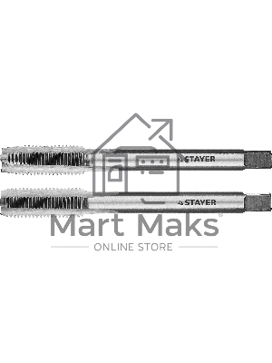 Комплект метчиков, 2 шт STAYER M8х1.0 Комплект метчиков, 2 шт STAYER M8х1.0