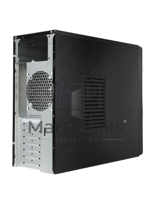 Компьютерный корпус EAR002BG 6151358 w/o psu, Mid Tower, черный, Ext:5.25