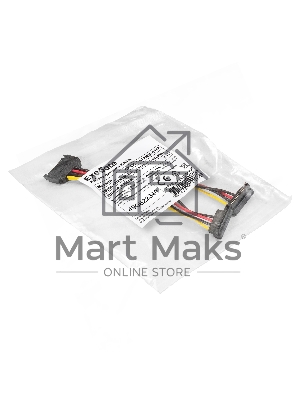 Кабель питания SATA ExeGate EX-CC-SATAM2F-0.15A (15pin M/2x15pinF, угловые разъемы, 0,15м)
