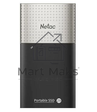 Накопитель SSD External Netac 128Gb Z9 <NT01Z9-128G-32BK> (USB3.2, up to 550/480MBs, 90х47.5х11.5mm, Aluminium+Plastic)