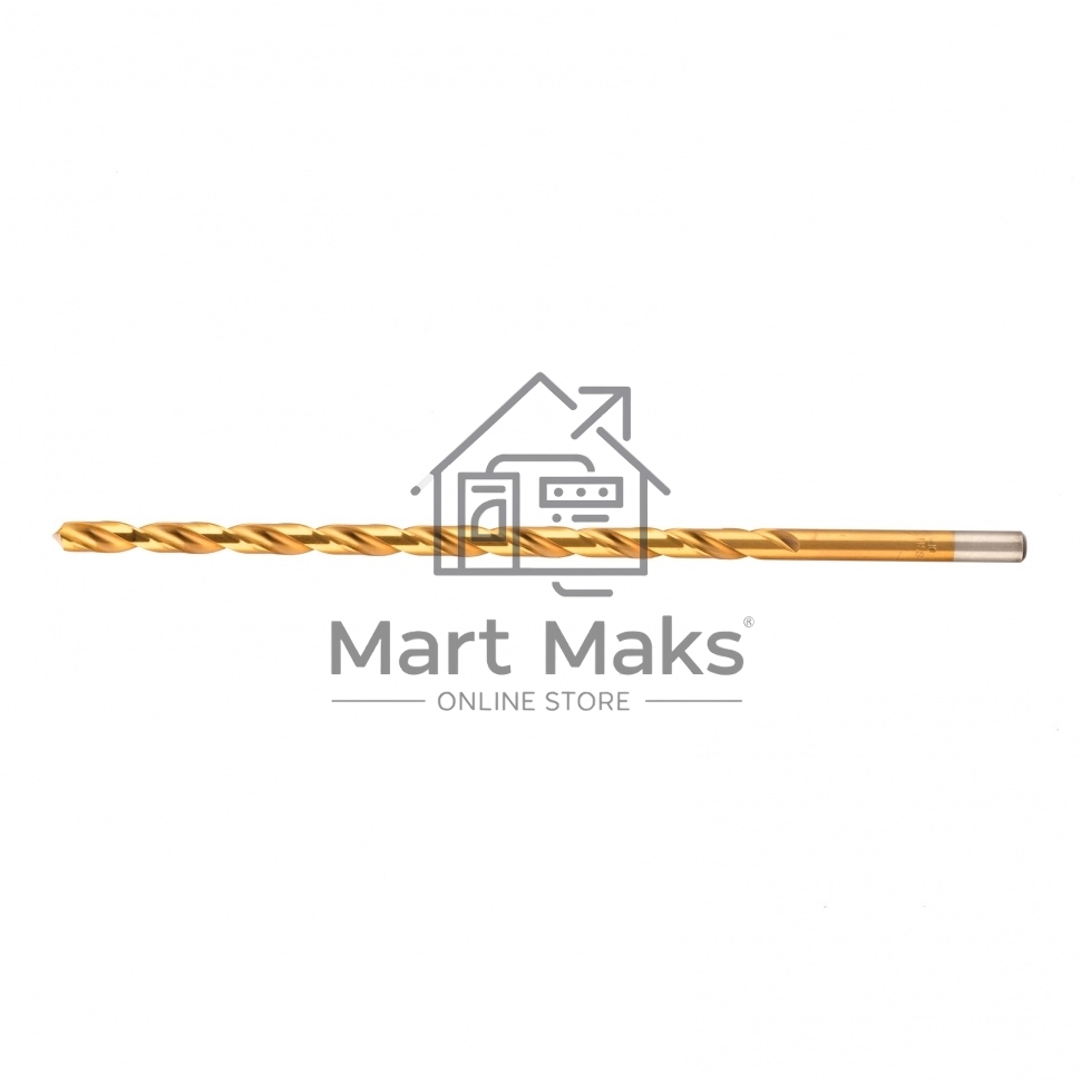 Сверло спиральное по металлу 10 x 300мм, HSS, нитридтитановое покрытие Matrix