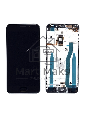 Дисплей для Asus ZenFone 3s Max ZC521TL черный с рамкой