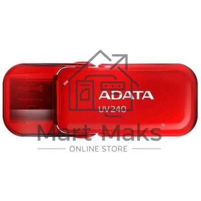 Флешка USB R/W ADATA R/W 64GB USB2.0 AUV240-64G-RRD красный