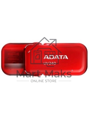 Флешка USB ADATA UV240 (AUV240-64G-RRD), 64Gb, USB 2.0, R/W 15/5, красный